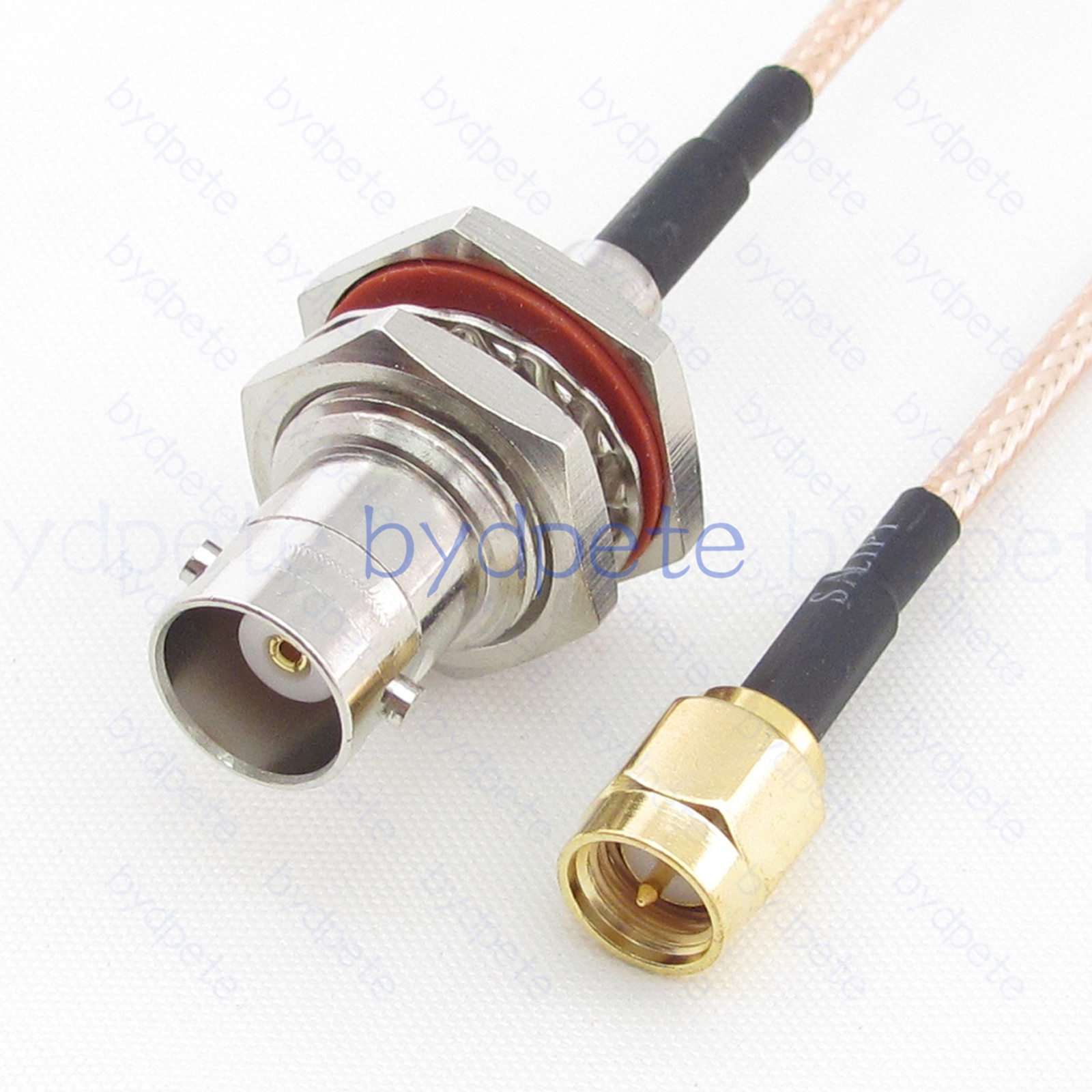 BPC065BNC316L1 BNC Female Bulkhead Waterproof Jack to SMA Male Plug RG-316 Coaxial Cable BNC Cable RG316 Assembly Coax Pigtial Jumper