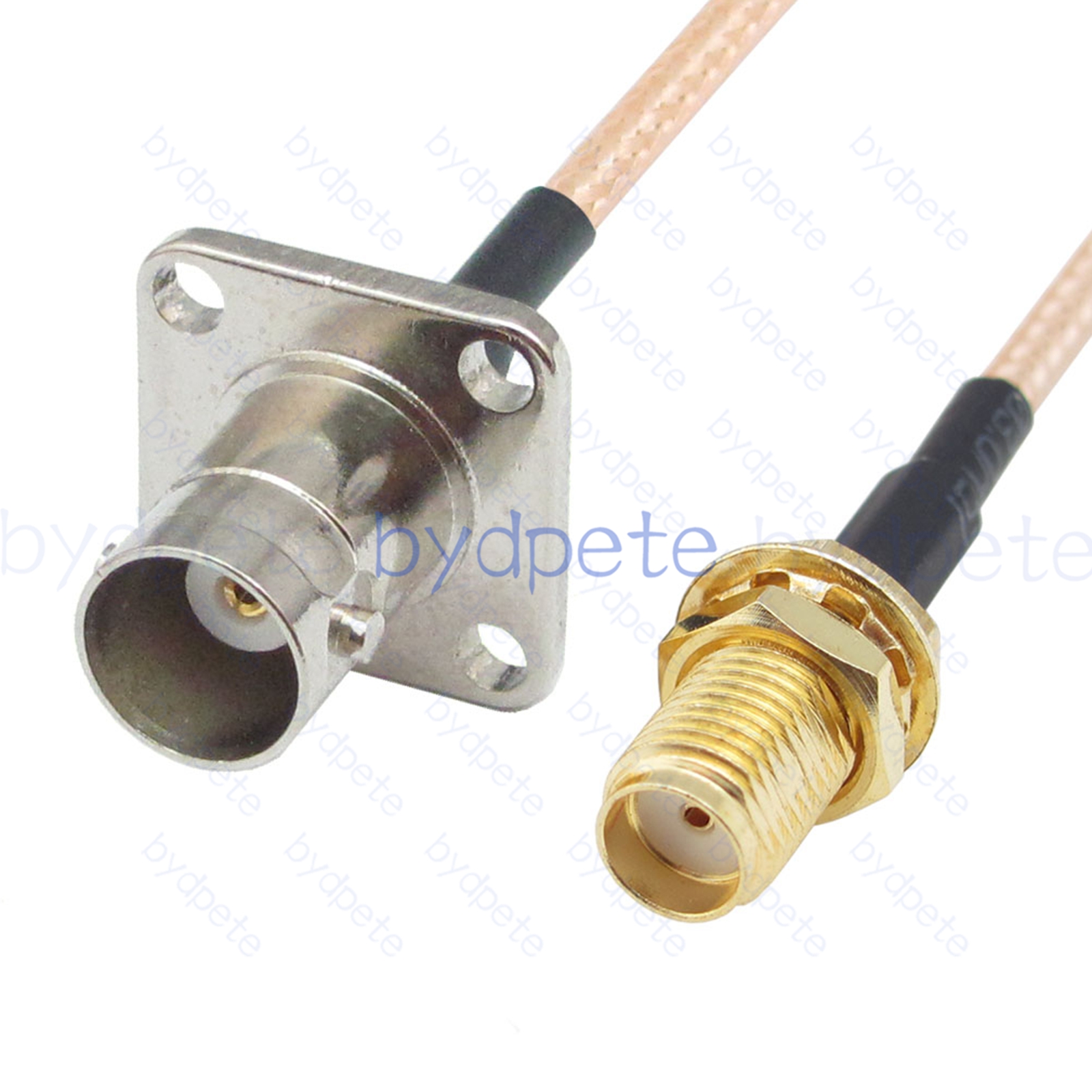 BPC066BNC316H4 BNC Female 4holes panel Jack to SMA Female Jack RG-316 Coaxial Cable BNC Cable RG316 Assembly Coax Pigtial Jumper