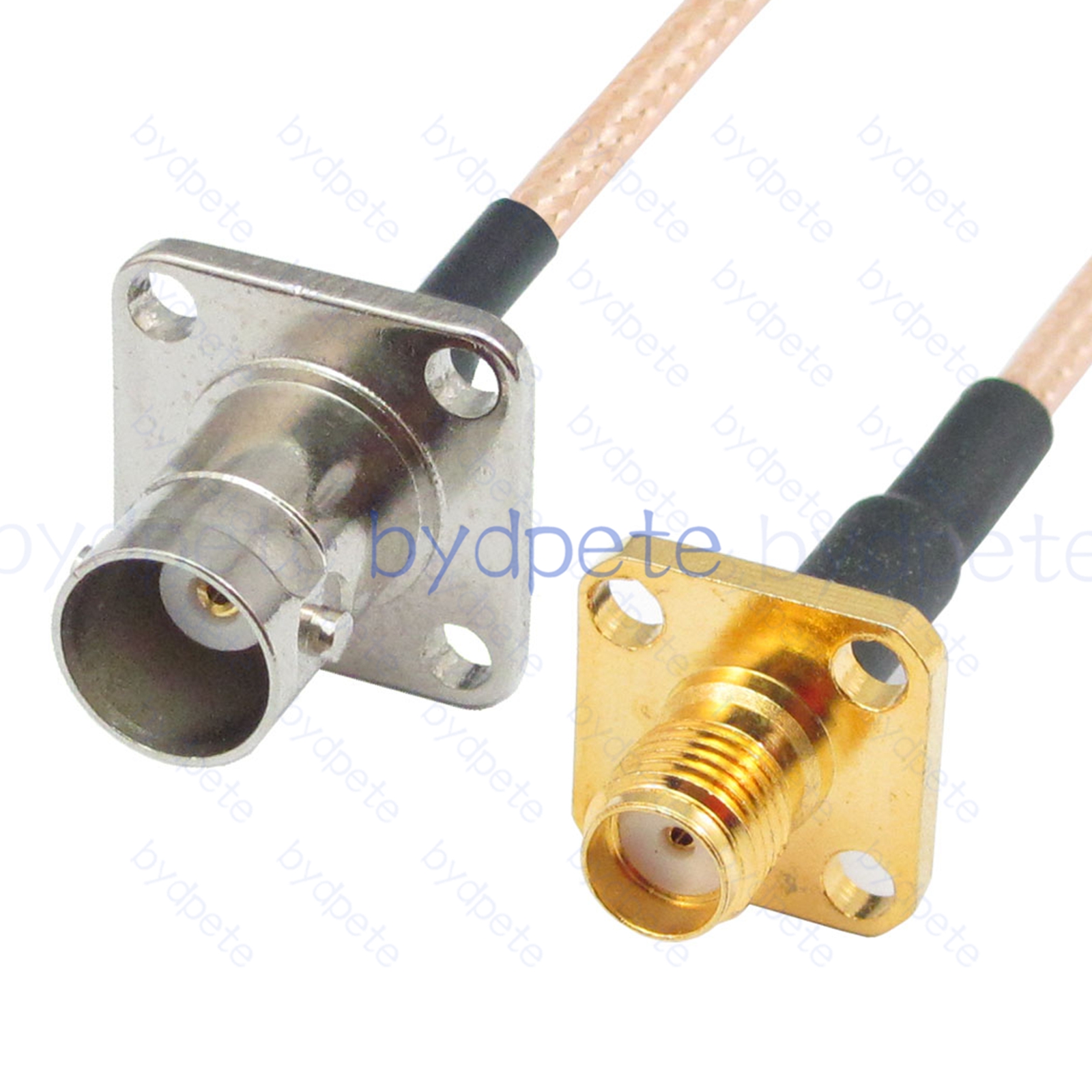 BPC066BNC316H4H4 BNC Female 4holes panel Jack to SMA Female 4holes panel Jack RG-316 Coaxial Cable BNC Cable RG316 Assembly Coax Pigtial Jumper
