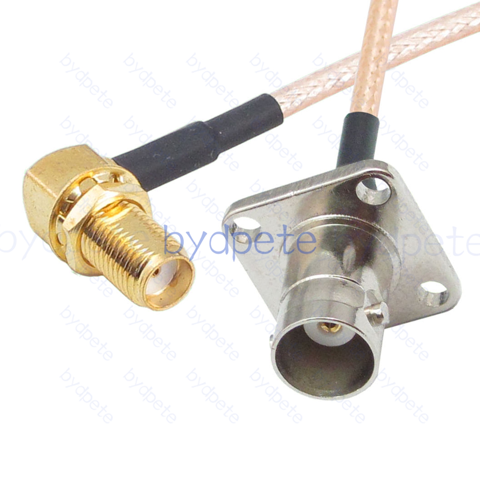 BPC066BNC316H4R2 BNC Female 4holes panel Jack to SMA Female Right Angle 90Degree Jack RG-316 Coaxial Cable BNC Cable RG316 Assembly Coax Pigtial Jumper