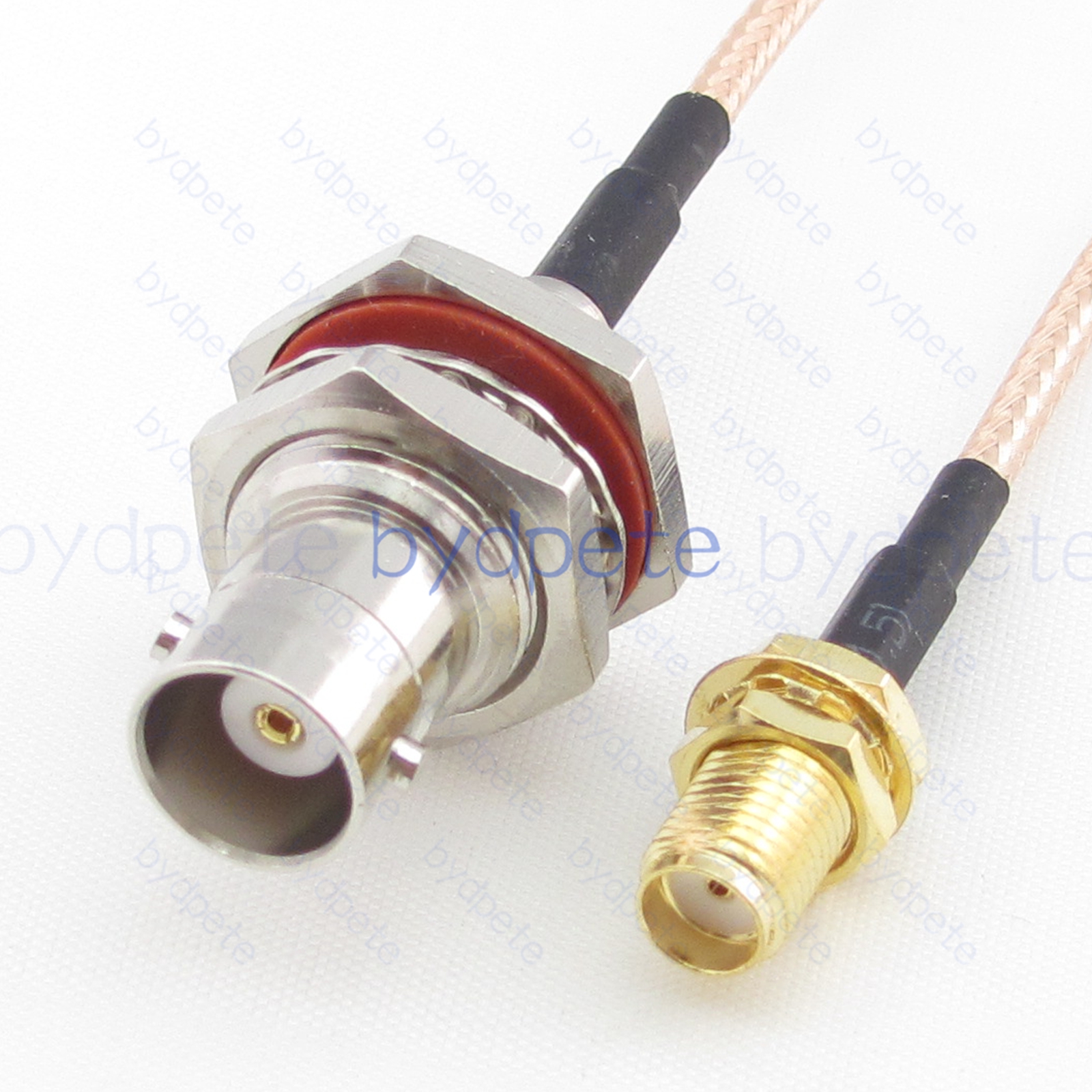 BPC066BNC316L1 BNC Female Bulkhead Waterproof Jack to SMA Female Jack RG-316 Coaxial Cable BNC Cable RG316 Assembly Coax Pigtial Jumper