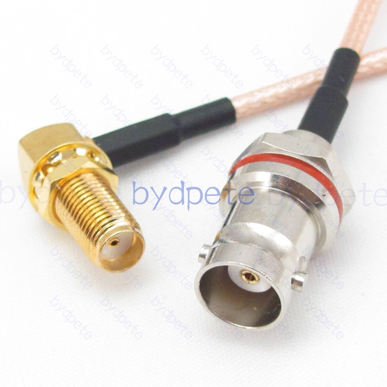 BPC066BNC316M1R2 BNC Female Behind Nut Jack to SMA Female Right Angle 90Degree Jack RG-316 Coaxial Cable BNC Cable RG316 Assembly Coax Pigtial Jumper