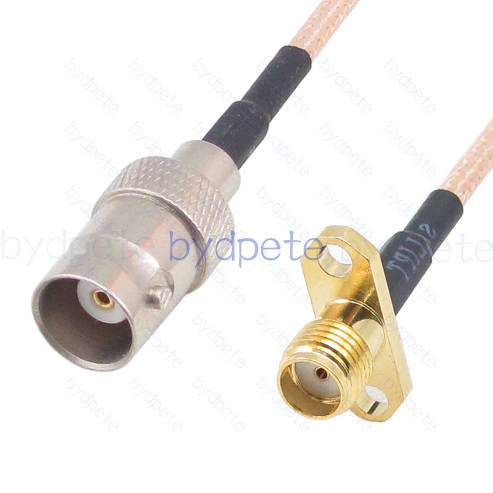 BPC066BNC316S1H2 BNC Female Jack to SMA Female 2holes panel Jack RG-316 Coaxial Cable BNC Cable RG316 Assembly Coax Pigtial Jumper