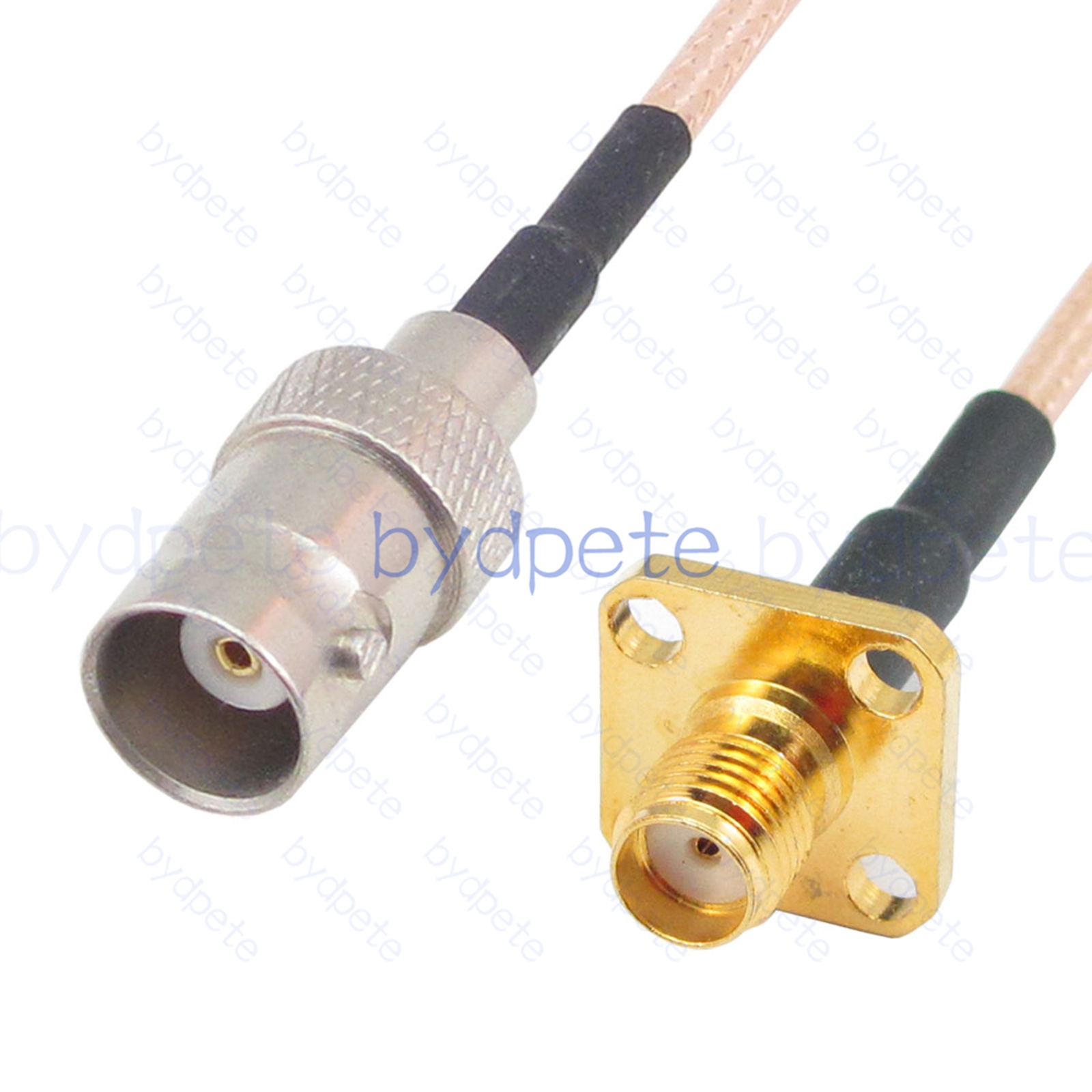 BPC066BNC316S1H4 BNC Female Jack to SMA Female 4holes panel Jack RG-316 Coaxial Cable BNC Cable RG316 Assembly Coax Pigtial Jumper
