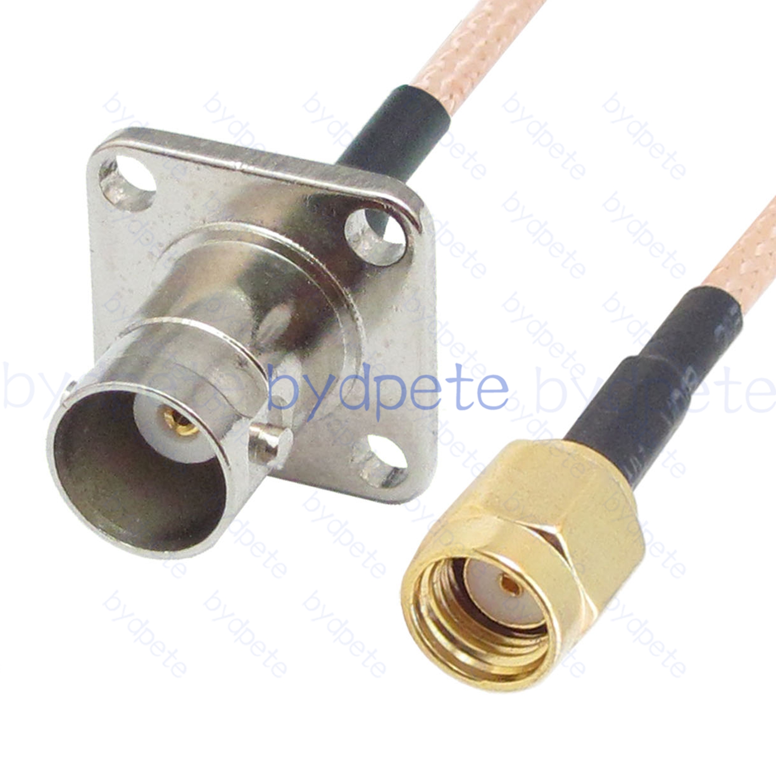 BPC067BNC316H4 BNC Female 4holes panel Jack to RPSMA Male Plug RG-316 Coaxial Cable BNC Cable RG316 Assembly Coax Pigtial Jumper