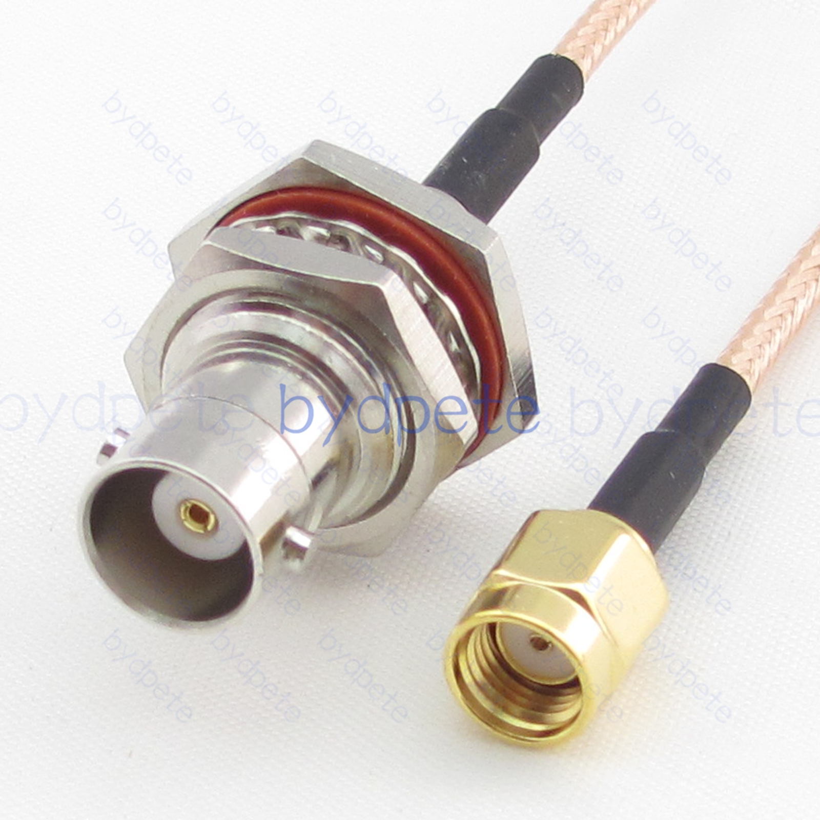 BPC067BNC316L1 BNC Female Bulkhead Waterproof Jack to RPSMA Male Plug RG-316 Coaxial Cable BNC Cable RG316 Assembly Coax Pigtial Jumper