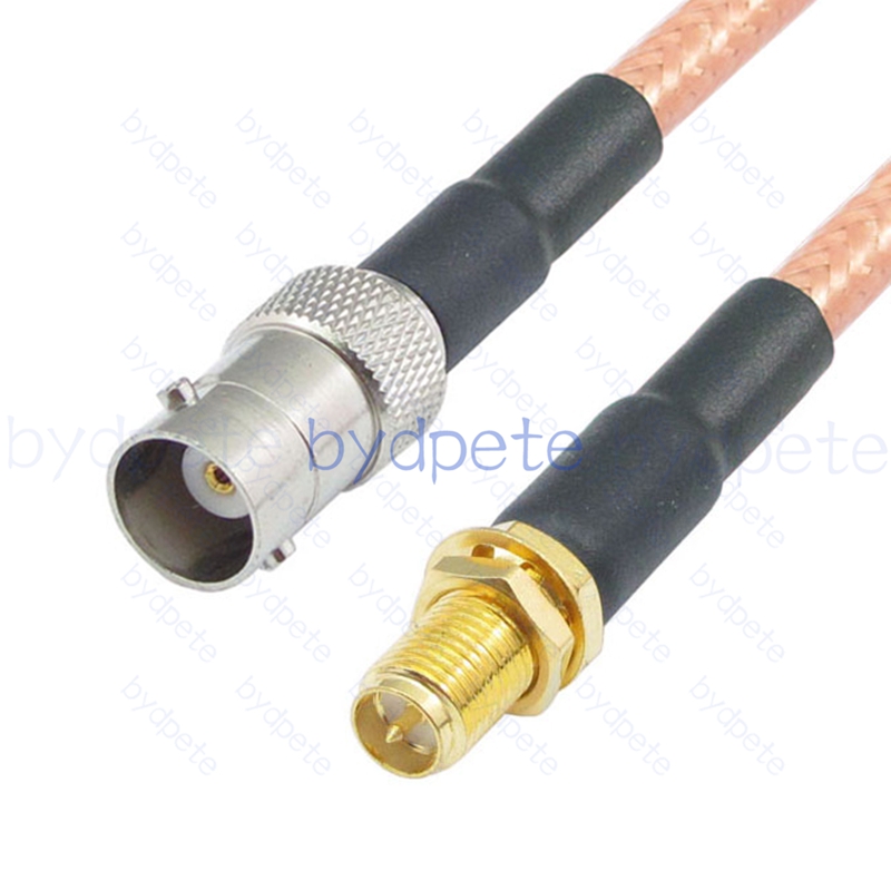 BPC068BNC142S1 BNC Female Jack to RPSMA Female Reverse Polarity RG-142 Coaxial Cable BNC Cable RG142 Assembly Coax Pigtial Jumper