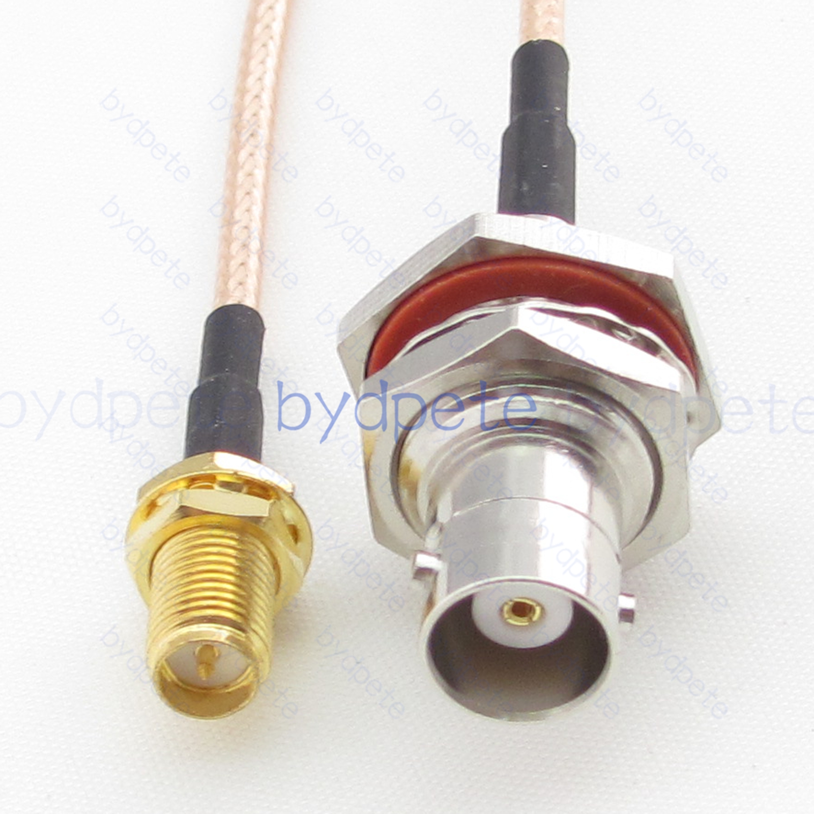 BPC068BNC316L1 BNC Female Bulkhead Waterproof Jack to RPSMA Female Jack RG-316 Coaxial Cable BNC Cable RG316 Assembly Coax Pigtial Jumper
