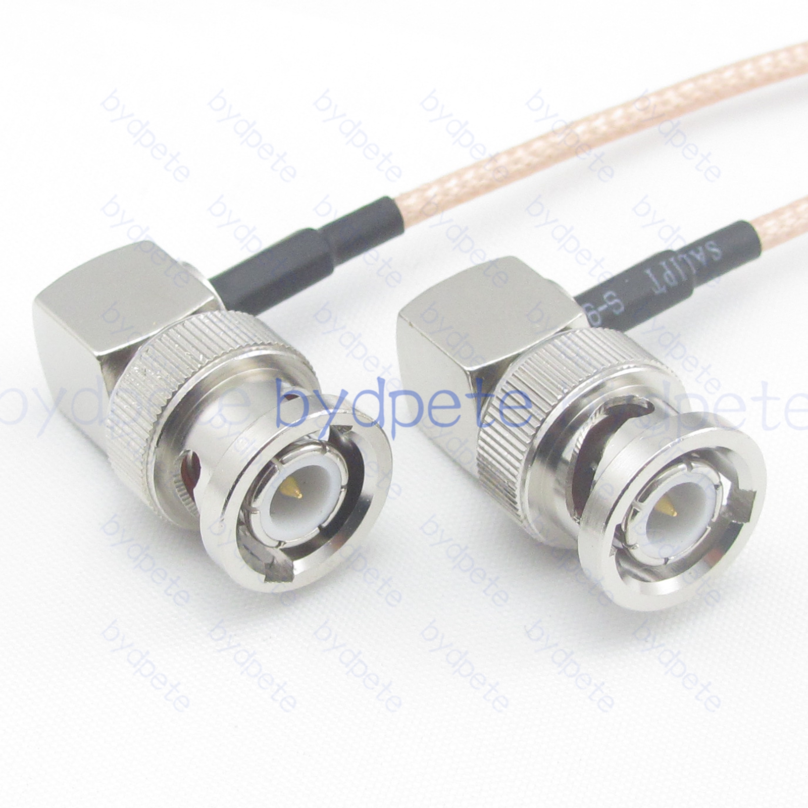 BPC069BNC316RR BNC Male Right Angle 90Degree Plug to BNC Male Right Angle 90Degree Plug RG-316 Coaxial Cable BNC Cable RG316 Assembly Coax Pigtial Jumper