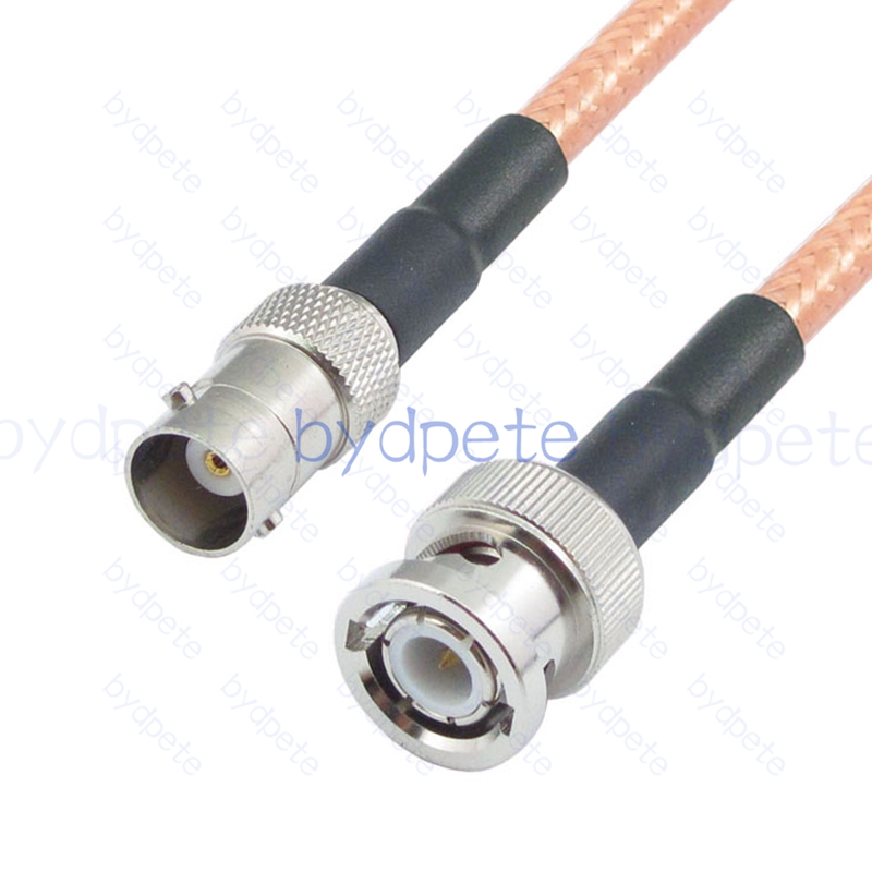 BPC070BNC142S2 BNC Male Plug to BNC Female Jack RG-142 Coaxial Cable BNC Cable RG142 Assembly Coax Pigtial Jumper