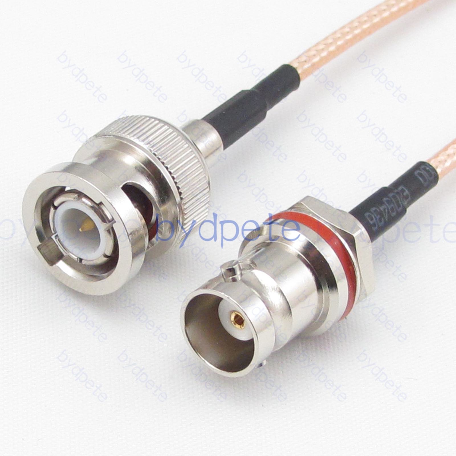 BPC070BNC316M2 BNC Male Plug to BNC Female Behind Nut jack RG-316 Coaxial Cable BNC Cable RG316 Assembly Coax Pigtial Jumper