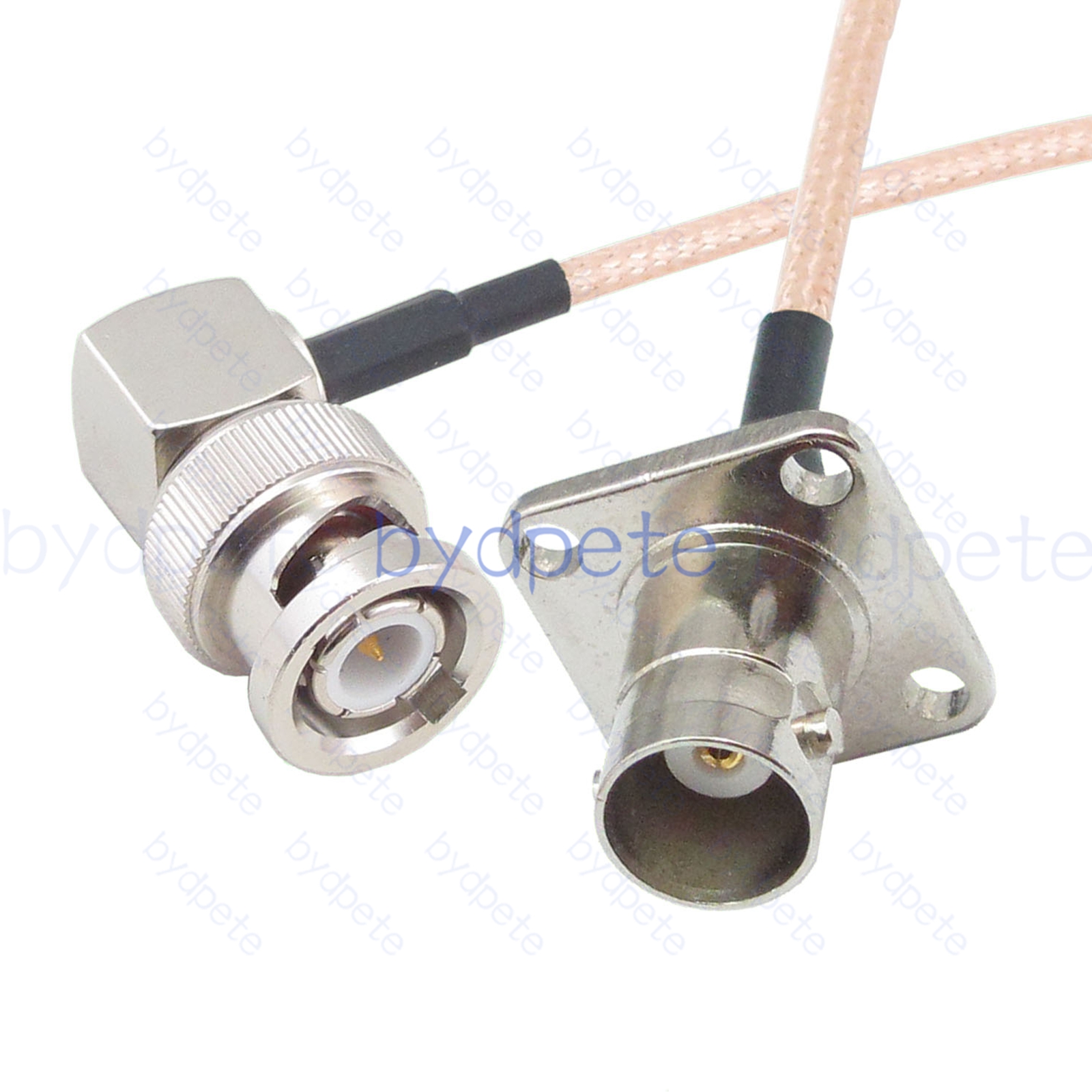 BPC070BNC316R1H4 BNC Male Right Angle 90Degree Plug to BNC Female 4holes panel jack RG-316 Coaxial Cable BNC Cable RG316 Assembly Coax Pigtial Jumper