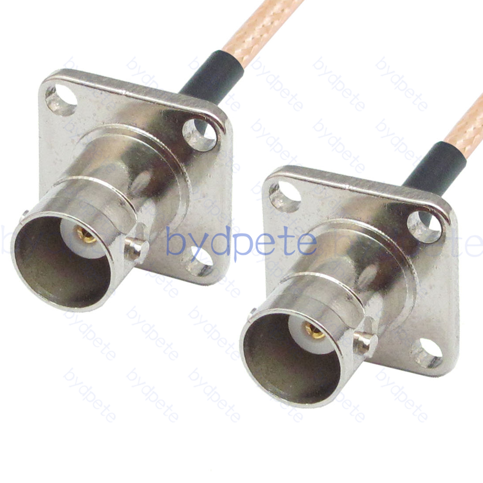 BPC071BNC316H4H4 BNC Female 4holes panel Jack to BNC Female 4holes panel jack RG-316 Coaxial Cable BNC Cable RG316 Assembly Coax Pigtial Jumper