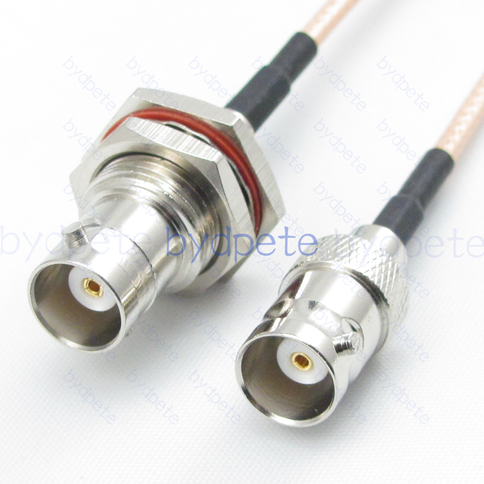 BPC071BNC316LS BNC Female Bulkhead Waterproof Jack to BNC Female jack RG-316 Coaxial Cable BNC Cable RG316 Assembly Coax Pigtial Jumper