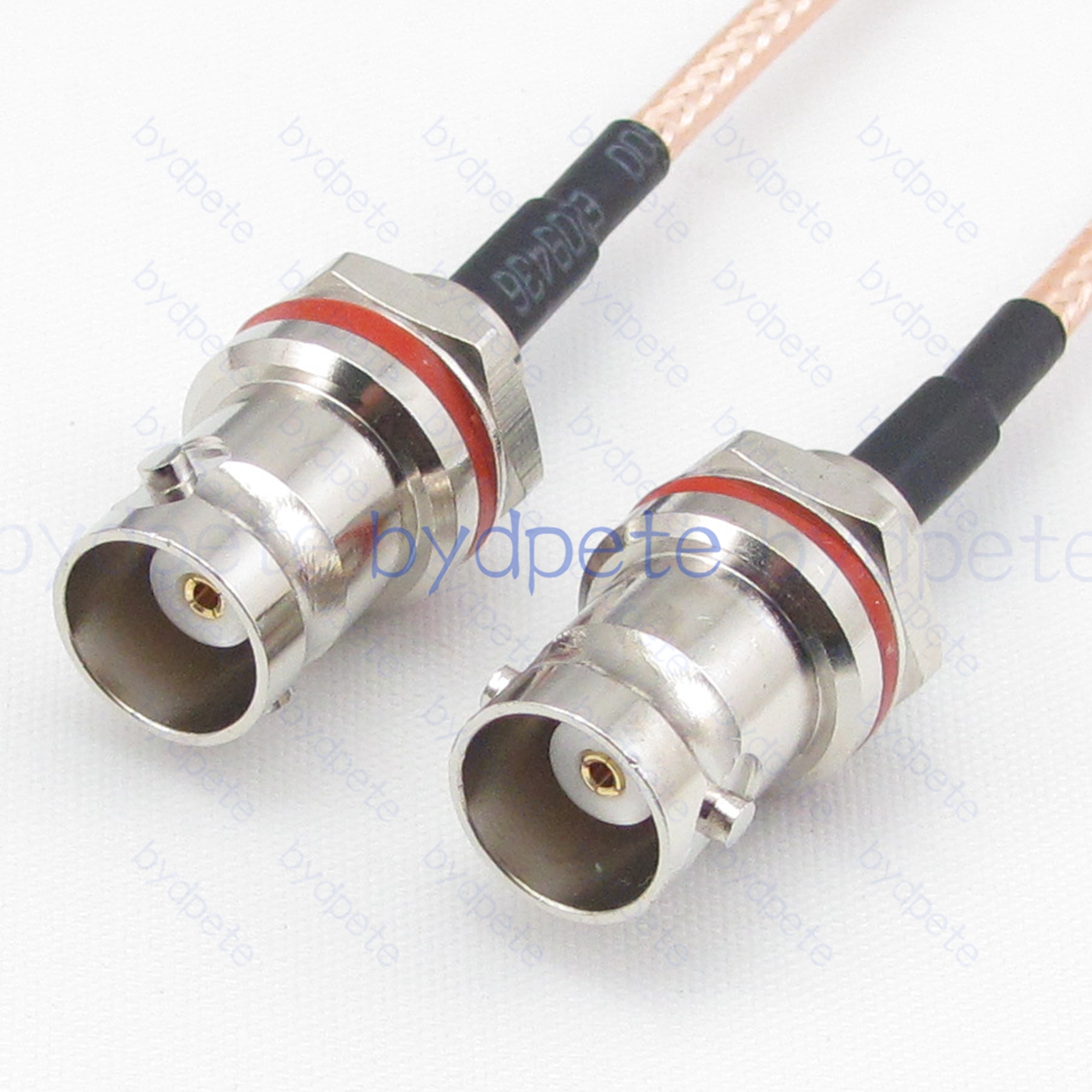 BPC071BNC316MM BNC Female Behind Nut Jack to BNC Female Behind Nut jack RG-316 Coaxial Cable BNC Cable RG316 Assembly Coax Pigtial Jumper