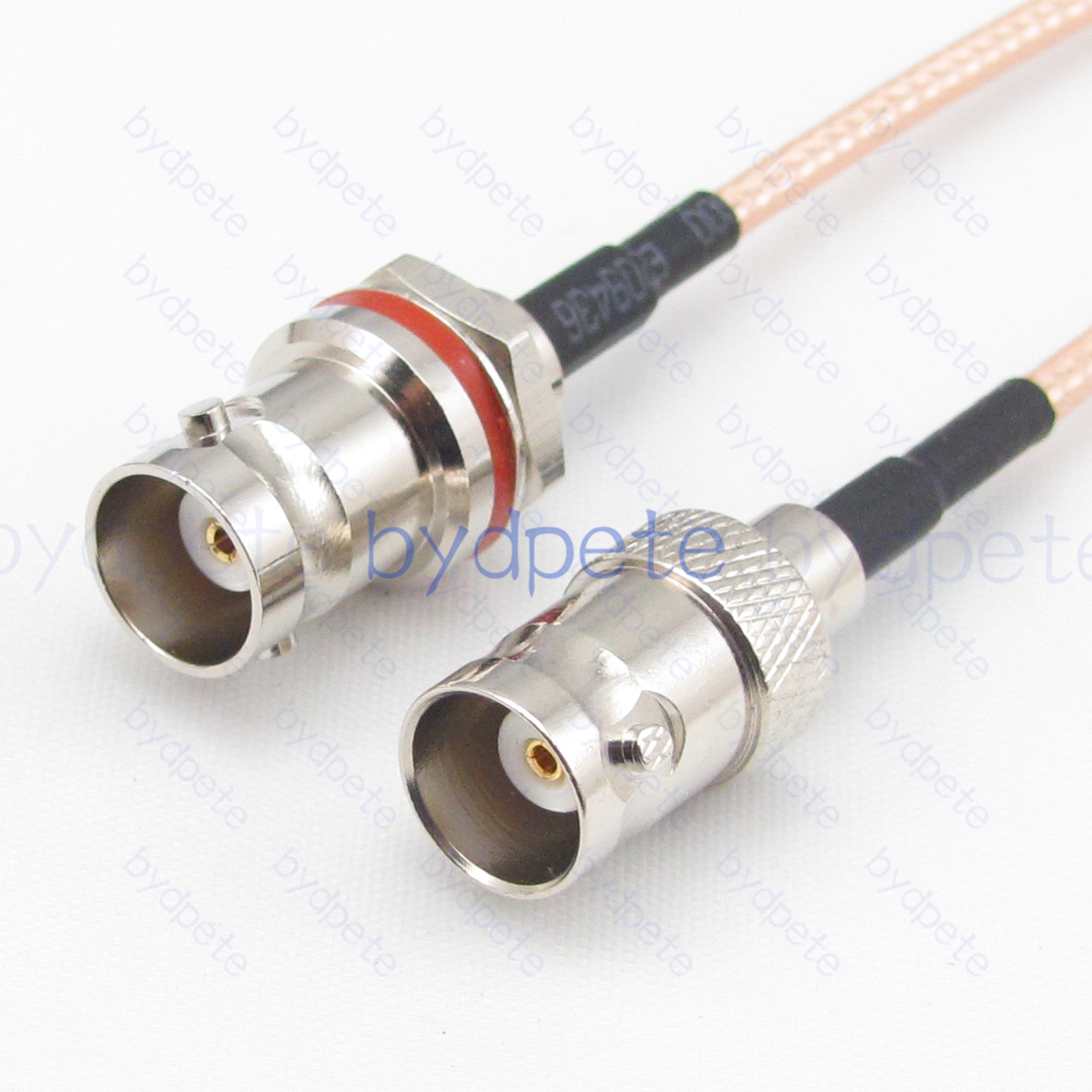 BPC071BNC316MS BNC Female Behind Nut Jack to BNC Female jack RG-316 Coaxial Cable BNC Cable RG316 Assembly Coax Pigtial Jumper