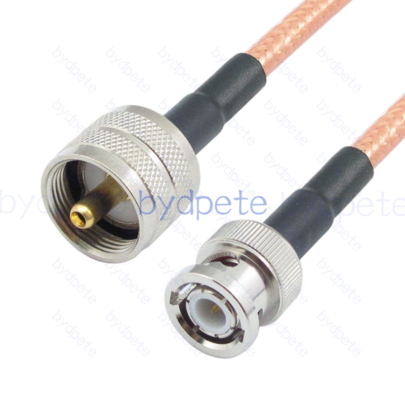 BPC072BNC142 BNC Male Plug to UHF Male PL259 RG-142 Coaxial Cable BNC Cable RG142 Assembly Coax Pigtial Jumper