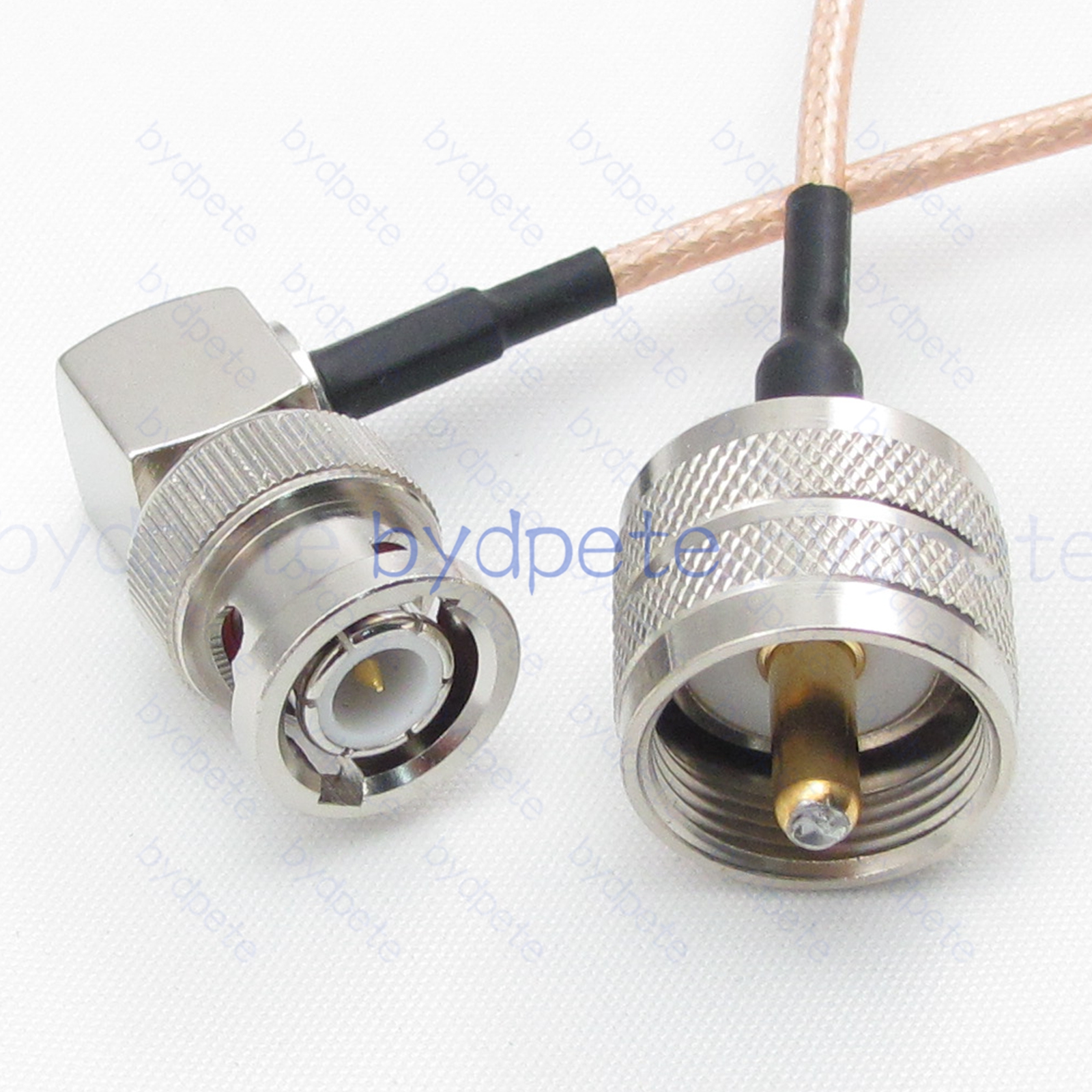 BPC072BNC316R1 BNC Male Right Angle 90Degree to UHF Male PL259 Plug RG-316 Coaxial Cable BNC Cable RG316 Assembly Coax Pigtial Jumper
