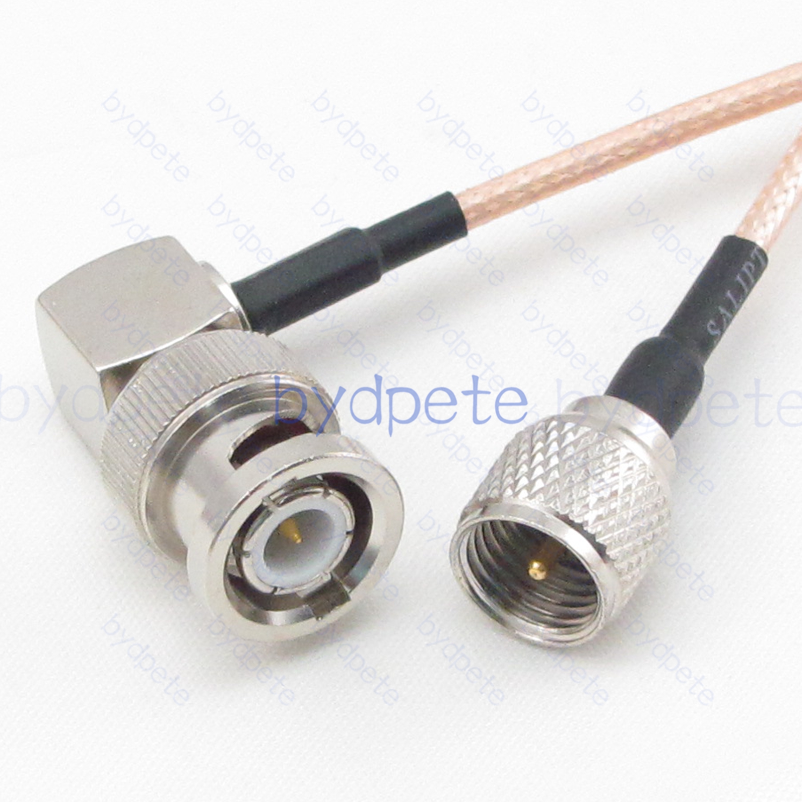 BPC072BNC316R1M2 BNC Male Right Angle 90Degree to mini UHF Male PL259 Plug RG-316 Coaxial Cable BNC Cable RG316 Assembly Coax Pigtial Jumper