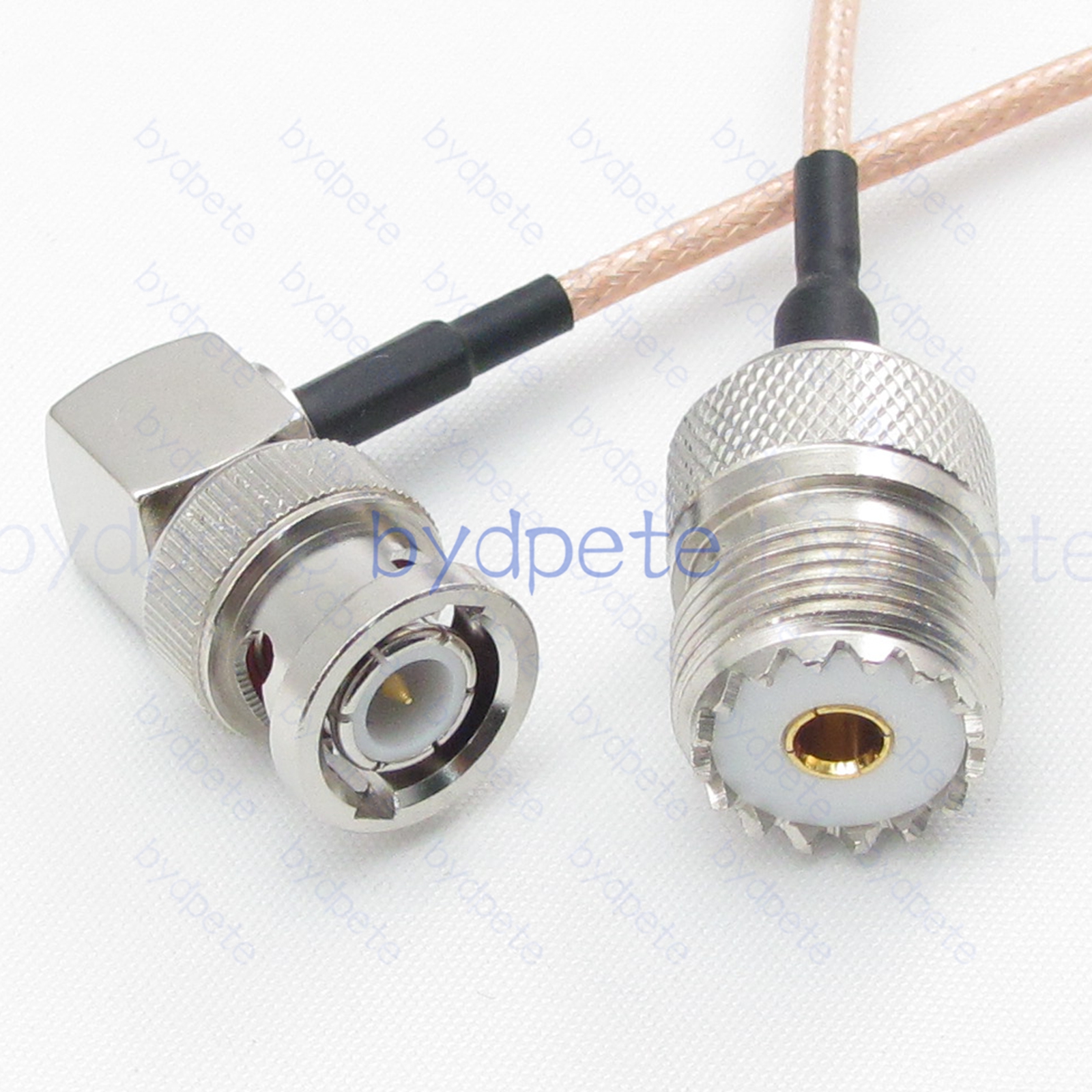 BPC073BNC316R1 BNC Male Right Angle 90Degree Plug to UHF Female SO239 Plug RG-316 Coaxial Cable BNC Cable RG316 Assembly Coax Pigtial Jumper