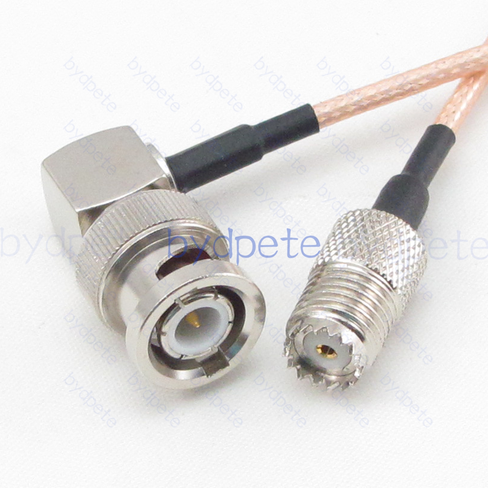 BPC073BNC316R1M2 BNC Male Right Angle 90Degree Plug to Mini UHF Female SO239 Plug RG-316 Coaxial Cable BNC Cable RG316 Assembly Coax Pigtial Jumper