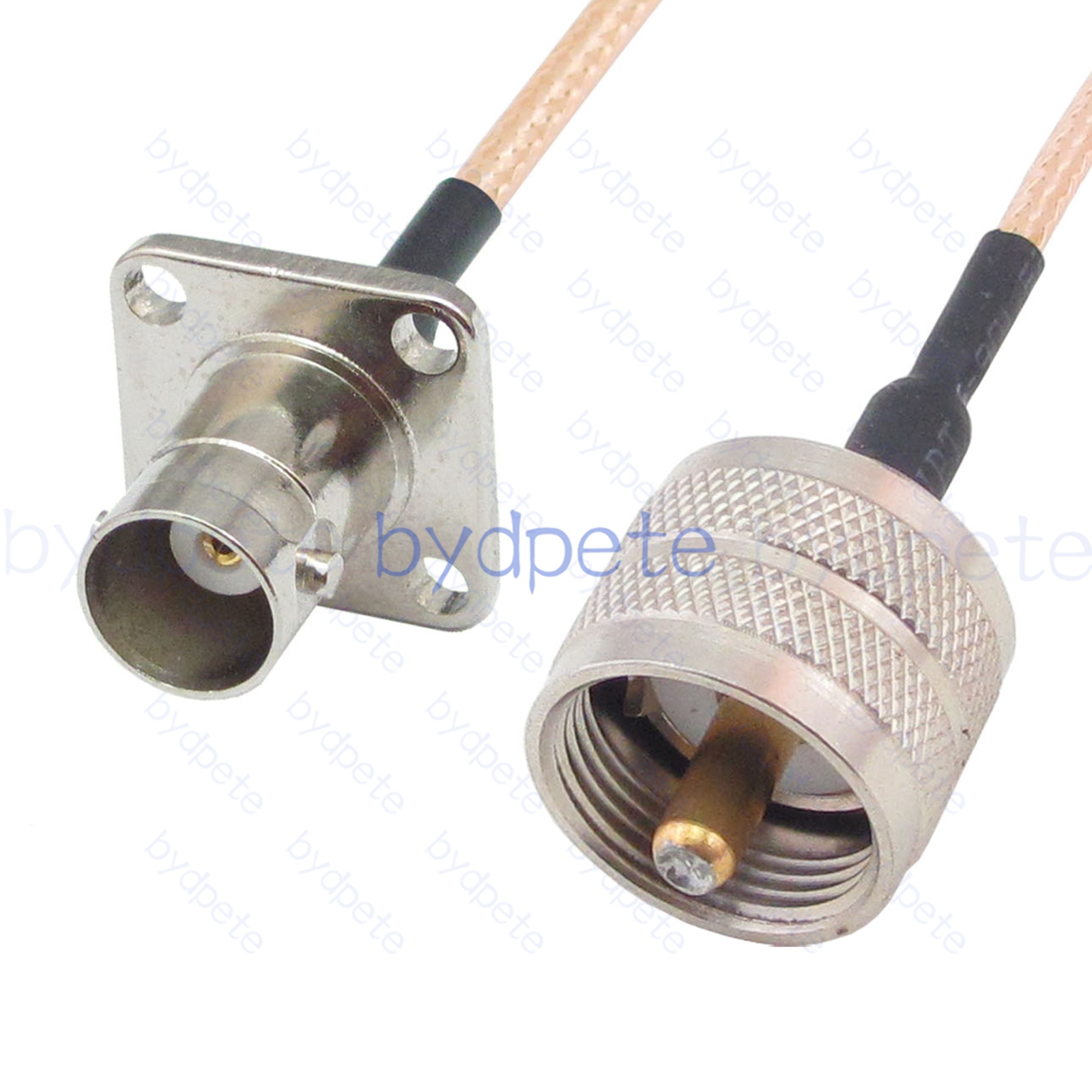 BPC074BNC316H4 BNC Female 4holes panel jack to UHF Male PL259 Plug RG-316 Coaxial Cable BNC Cable RG316 Assembly Coax Pigtial Jumper
