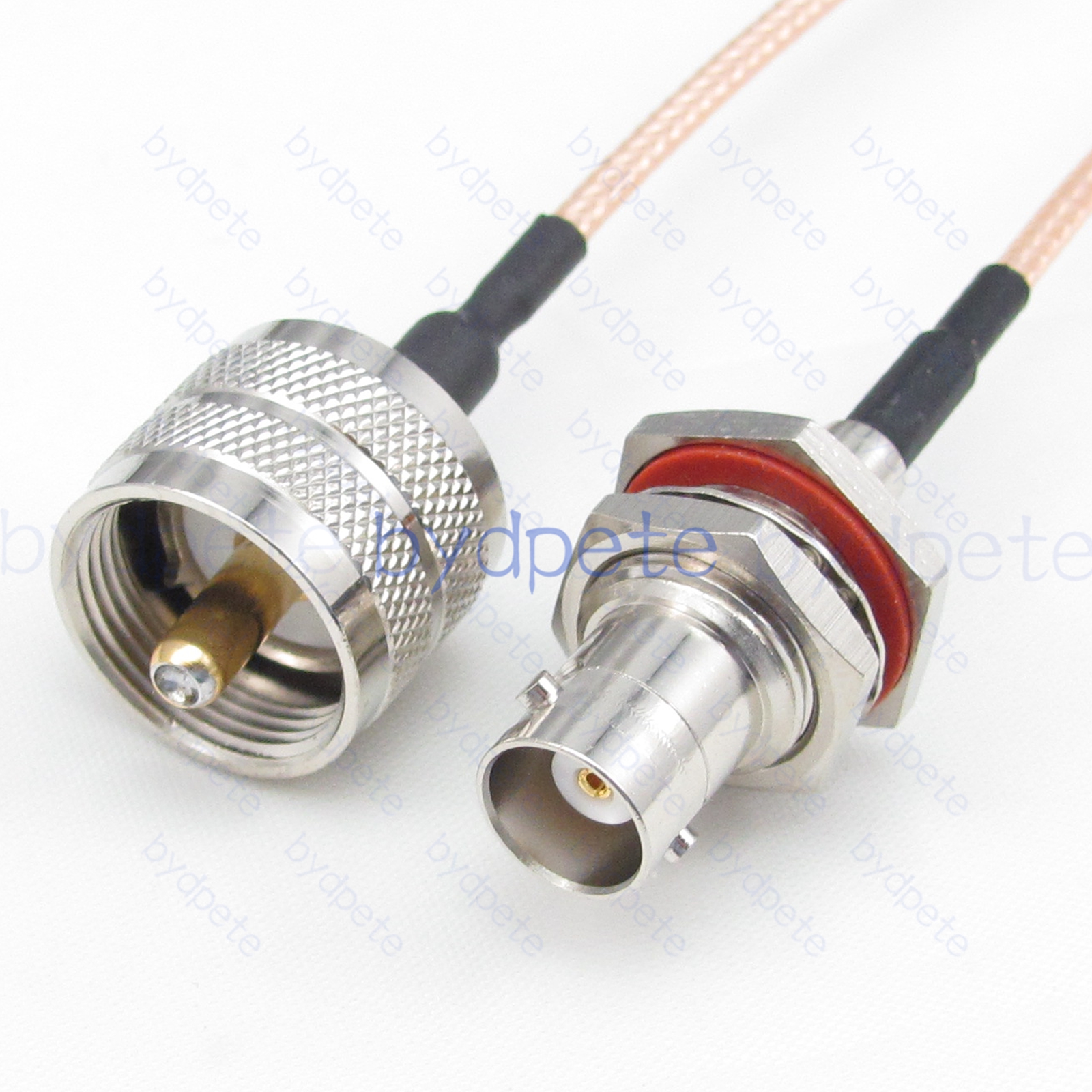 BPC074BNC316L1 BNC Female Bulkhead Waterproof jack to UHF Male PL259 Plug RG-316 Coaxial Cable BNC Cable RG316 Assembly Coax Pigtial Jumper