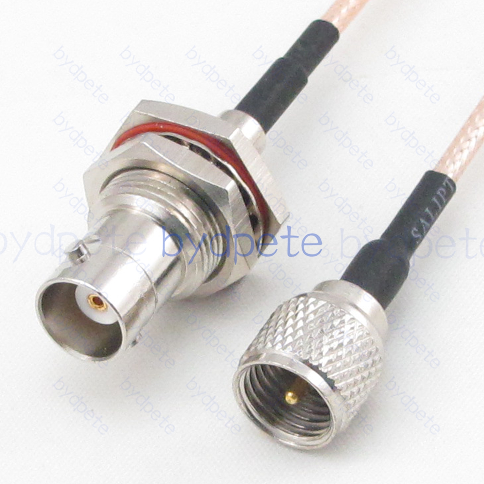 BPC074BNC316L1M2 BNC Female Bulkhead Waterproof jack to Mini UHF Male PL259 Plug RG-316 Coaxial Cable BNC Cable RG316 Assembly Coax Pigtial Jumper