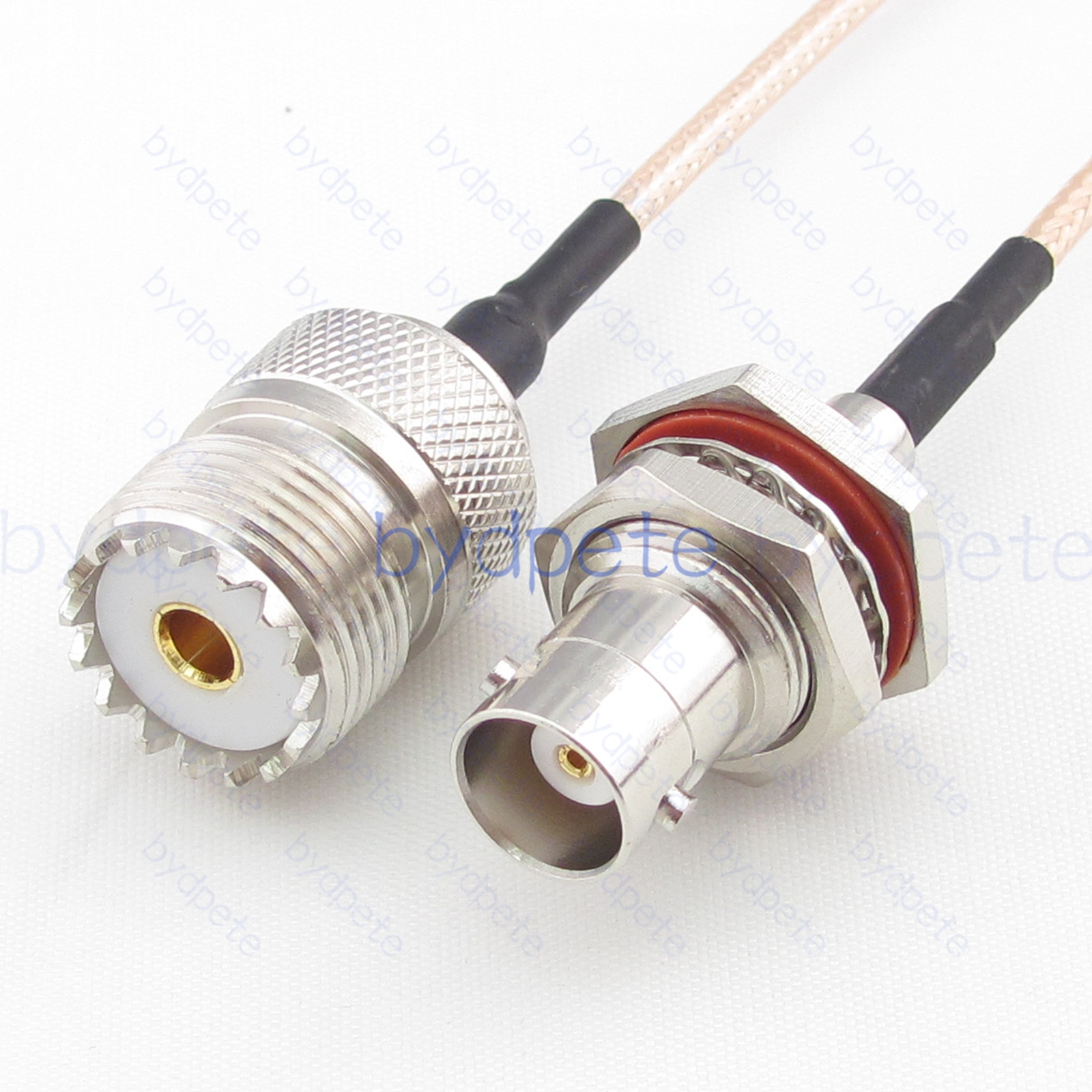 BPC075BNC316L1 BNC Female Bulkhead Waterproof jack to UHF Female SO239 Jack RG-316 Coaxial Cable BNC Cable RG316 Assembly Coax Pigtial Jumper