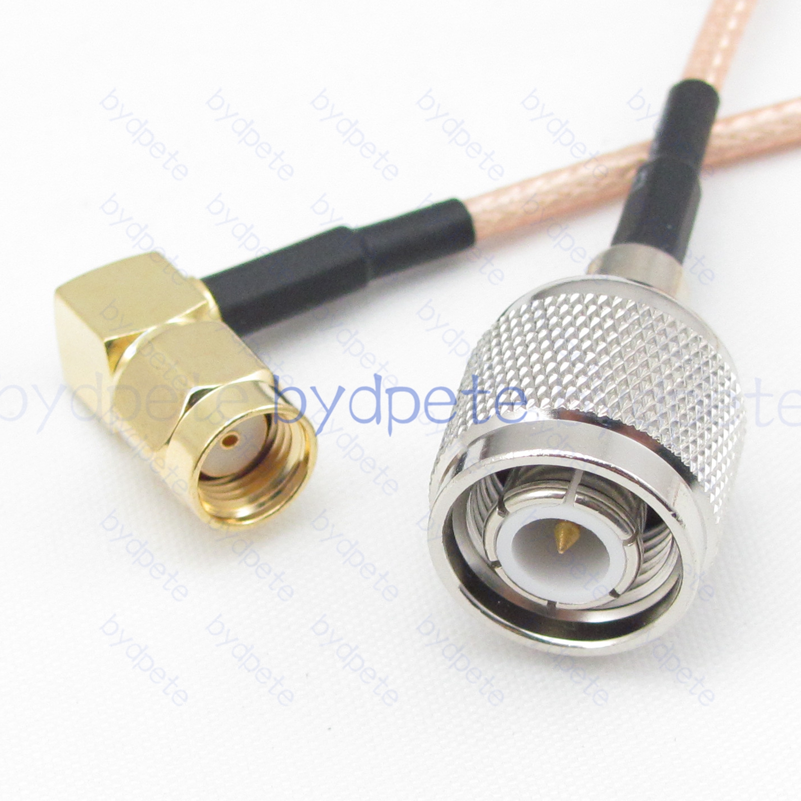 BPC083TNC316R2 TNC Male Plug to RPSMA Male Right Angle 90Degree Reverse Polarity Plug RG-316 Coaxial Cable TNC Cable RG316 Assembly Coax Pigtial Jumper
