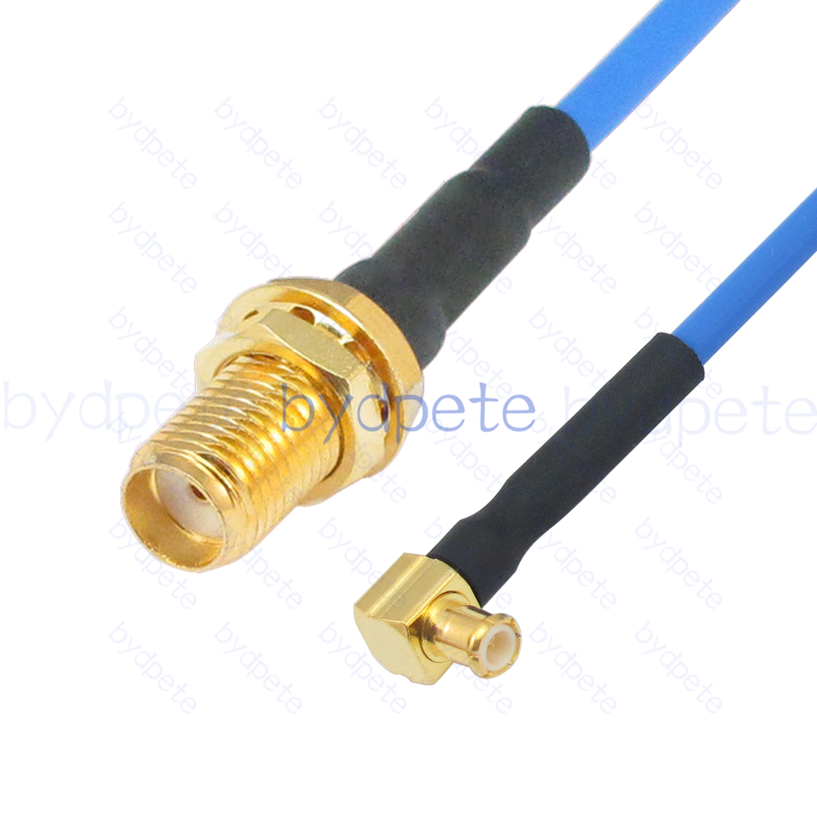 BPC212MCX405BR1 MCX Male Right Angle 90Degree Plug to SMA Female Jack RG-405 Coaxial Cable MCX Cable RG405B Assembly Coax Semi Rigid Flexible Low Loss Cable