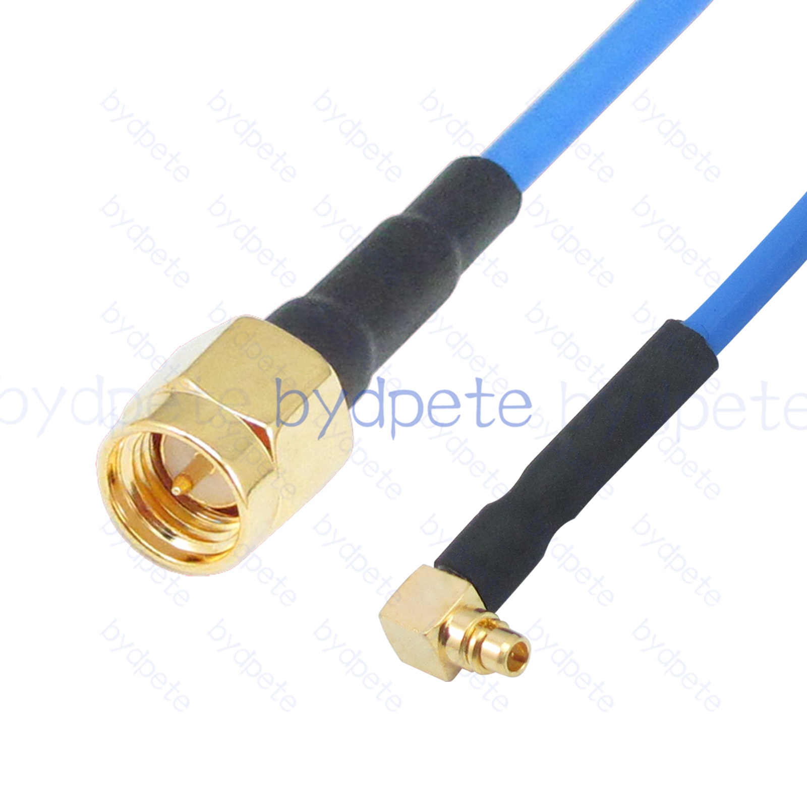 BPC231MMCX405BR1 MMCX Male Right Angle 90Degree Plug to SMA Male Plug RG-405 Coaxial Cable MMCX Cable RG405B Assembly Coax Semi Rigid Flexible Low Loss Cable