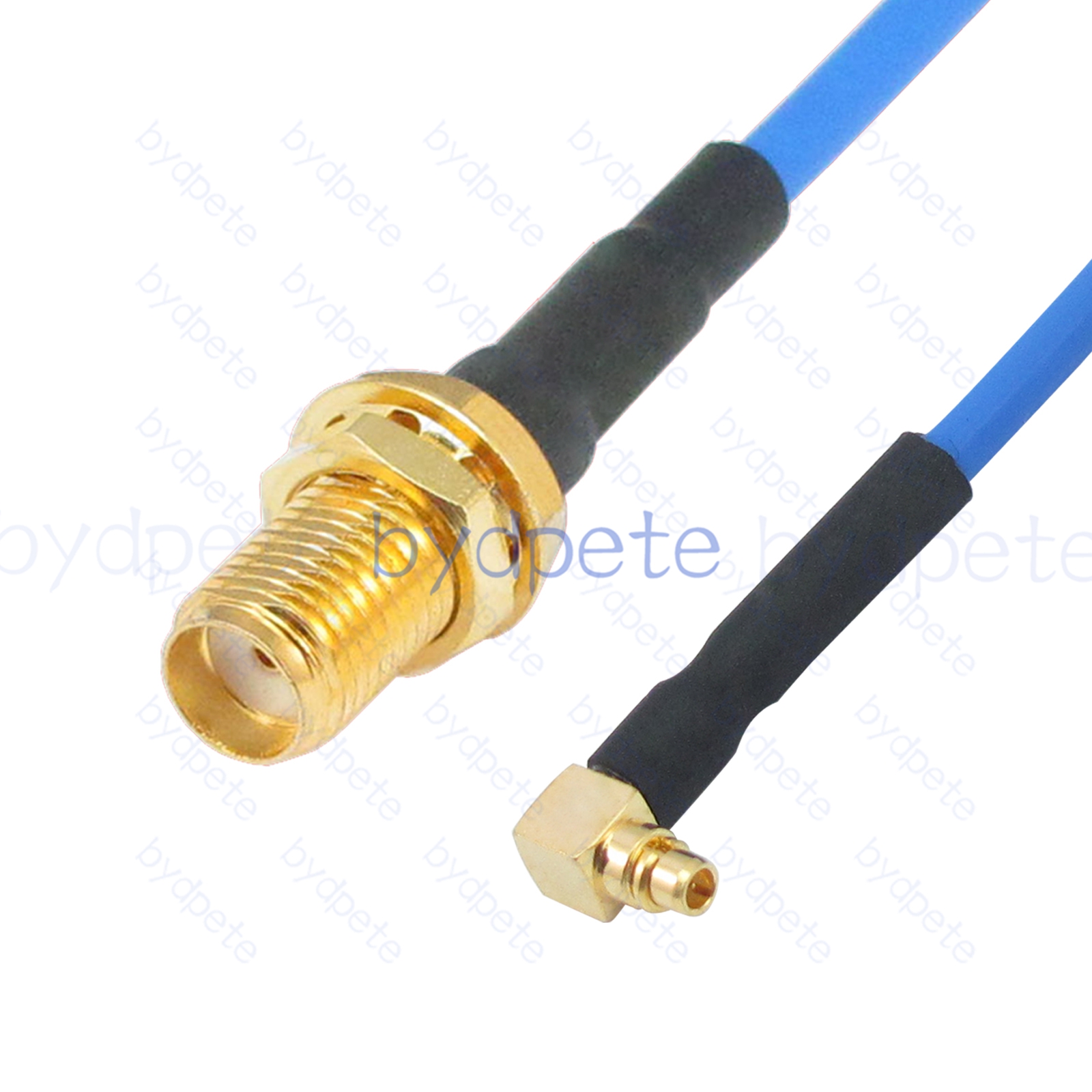 BPC232MMCX405BR1 MMCX Male Right Angle 90Degree Plug to SMA Female Jack RG-405 Coaxial Cable MMCX Cable RG405B Assembly Coax Semi Rigid Flexible Low Loss Cable