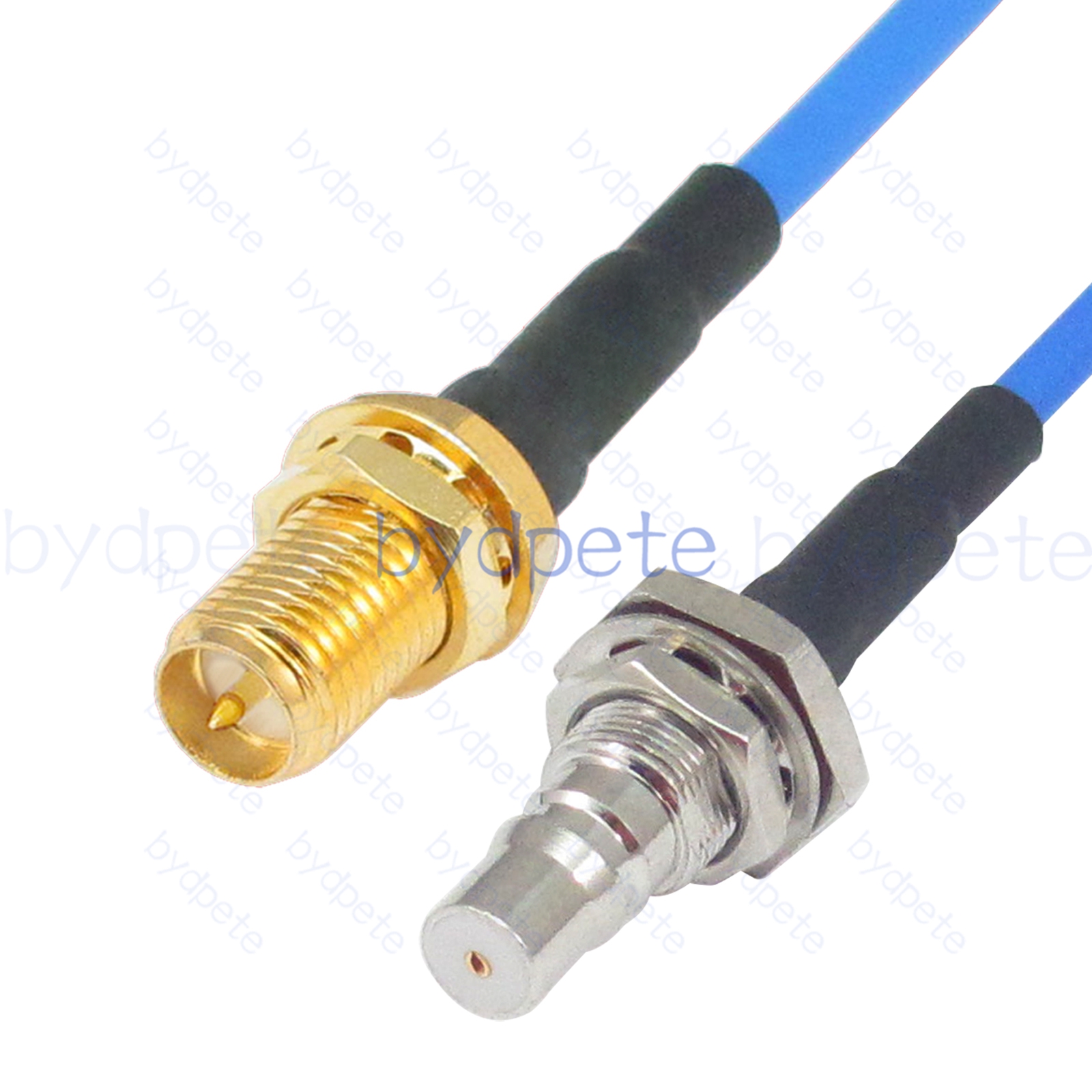 BPC508QMA405B QMA Female jack to RPSMA Female Reverse Polarity RG-405 Coaxial Cable QMA Cable RG405B Assembly Coax Semi Rigid Flexible Low Loss Cable