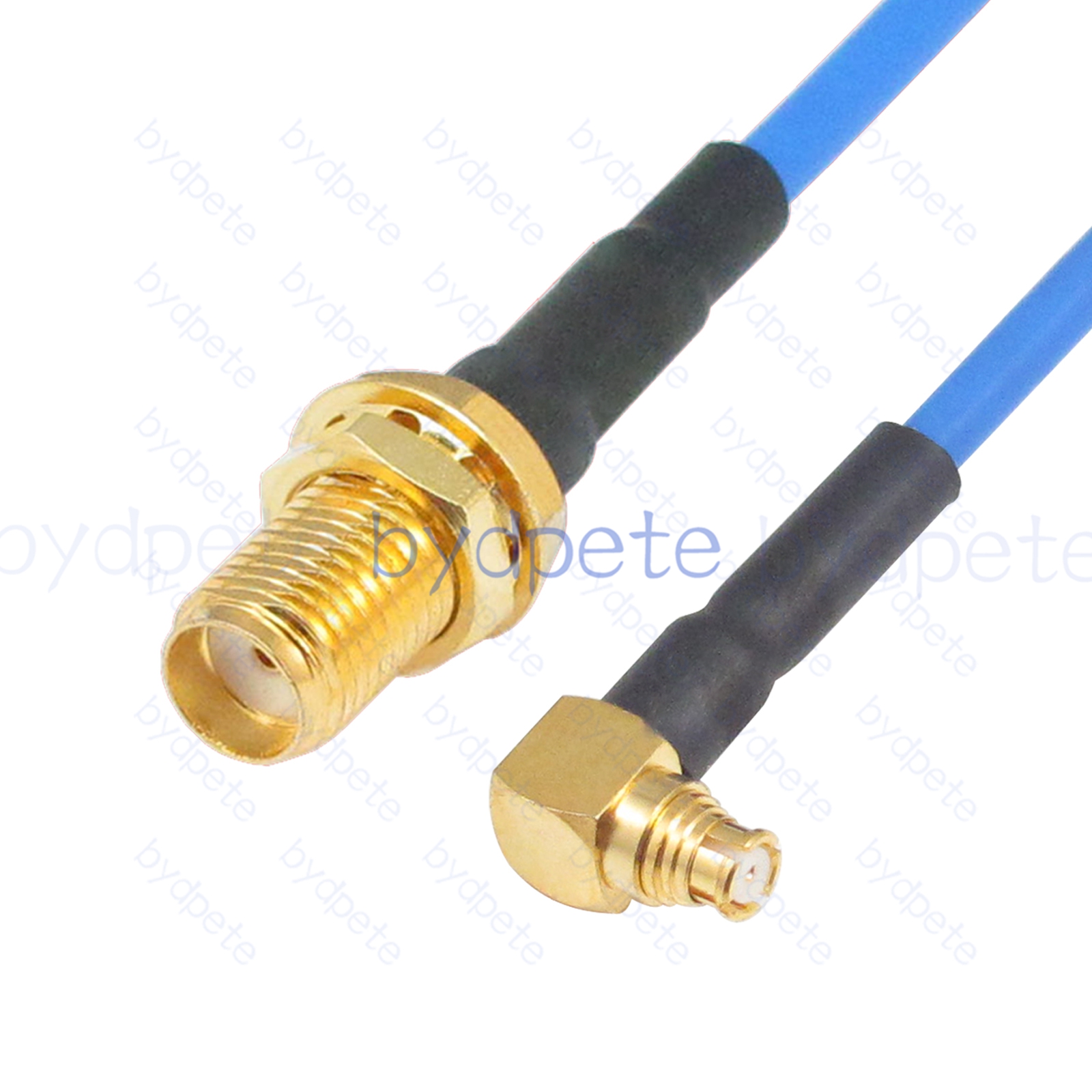BPC606SMP405BR1 SMP Female Right Angle 90Degree Plug to SMA Female jack RG-405 Coaxial Cable SMP Cable RG405B Assembly Coax Semi Rigid Flexible Low Loss Cable