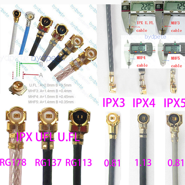 IPX IPX4 MHF3 MHF4 MHF5 UFL SW23