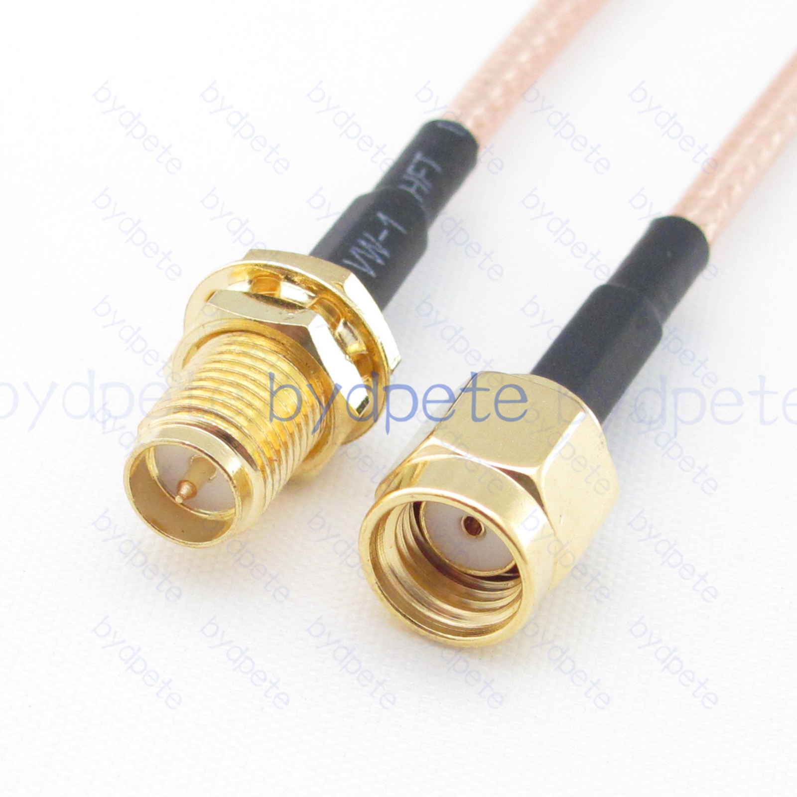 BPC010SMA316 RPSMA Male plug to RPSMA Female Reverse Polarity Jack RG-316 Coaxial Cable SMA Cable RG316 Assembly Coax Pigtial Jumper Cables